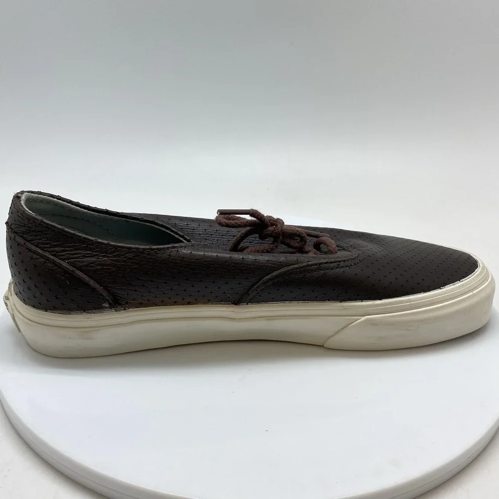 Vans Sneakers Mens 8 Era Decon‎ 721454 Brown Leather Ultracush Casual Shoes
